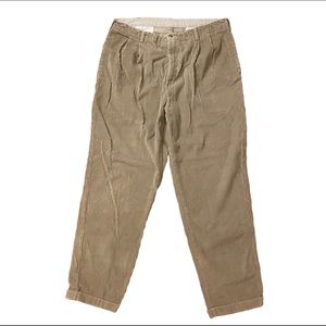 Bill Blass Casuals Wide Wale Cuffed Corduroy Pants  - Sz 38/32